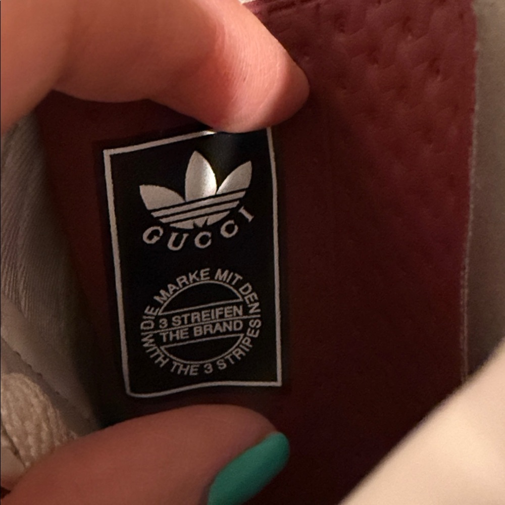 Adidas x Gucci Gazelle in burgundy size 7 men’s - Picture 14 of 14